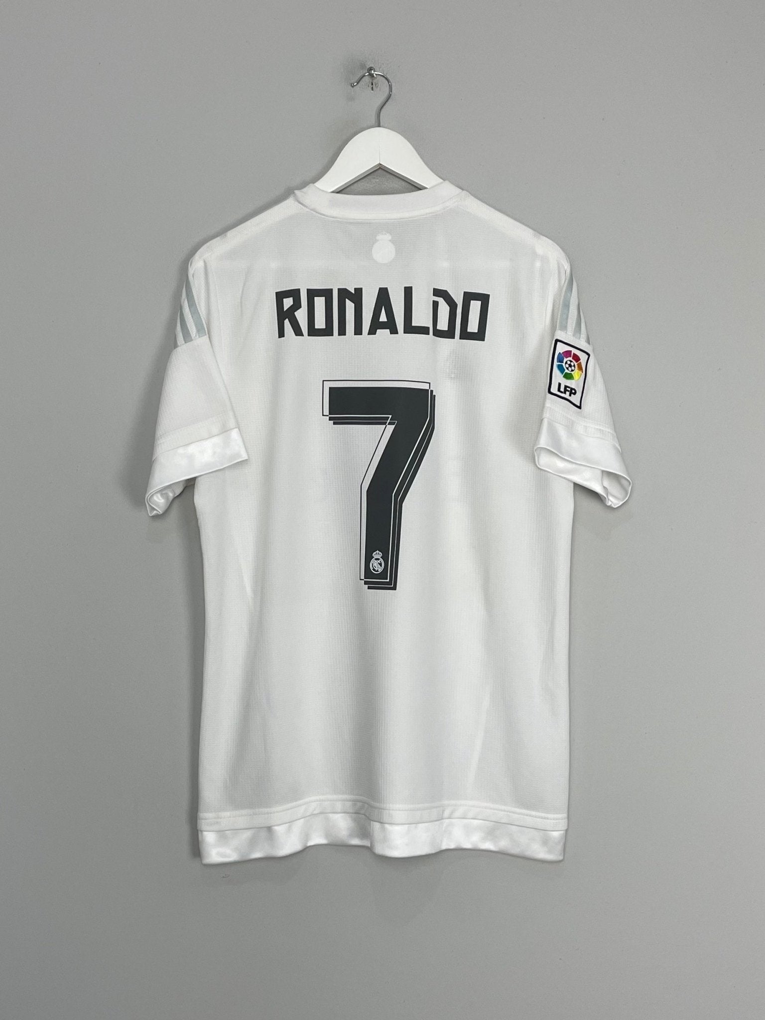 Shop 2015/16 REAL MADRID RONALDO #7 HOME SHIRT (L) ADIDAS, classic football shirts, vintage football shirts & retro soccer jerseys at Cult Kits
