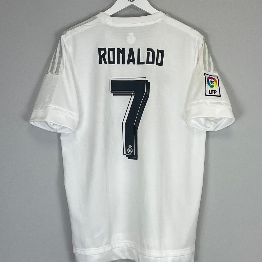 2015/16 REAL MADRID RONALDO 7 HOME SHIRT (L) ADIDAS - Cult Kits - Large - Buy Vintage Football Shirts, Authentic Retro Football Shirts For Sale, Classic Football Shirts & Soccer Jersey