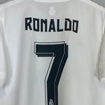 2015/16 REAL MADRID RONALDO 7 HOME SHIRT (L) ADIDAS - Cult Kits - Large - Buy Vintage Football Shirts, Authentic Retro Football Shirts For Sale, Classic Football Shirts & Soccer Jersey