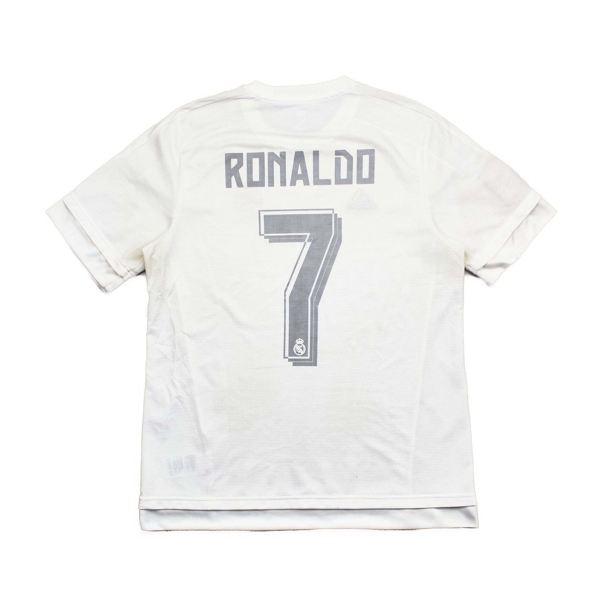 Buy 2015/16 Real Madrid Ronaldo 7 Home Shirt (M) Adidas ~ Free worldwide shipping ~ Authentic Vintage Football Shirts from Cult Kits
