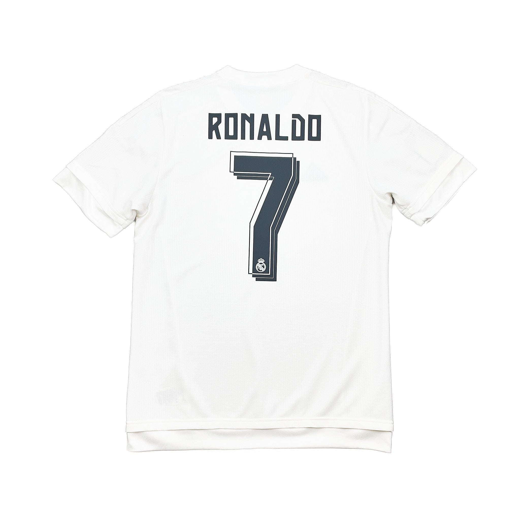 Buy 2015/16 Real Madrid Ronaldo 7 Home Shirt (M) Adidas ~ Free worldwide shipping ~ Authentic Vintage Football Shirts from Cult Kits