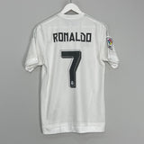 Shop 2015/16 REAL MADRID RONALDO #7 HOME SHIRT (S) ADIDAS, classic football shirts, vintage football shirts & retro soccer jerseys at Cult Kits