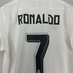 Shop 2015/16 REAL MADRID RONALDO #7 HOME SHIRT (S) ADIDAS, classic football shirts, vintage football shirts & retro soccer jerseys at Cult Kits
