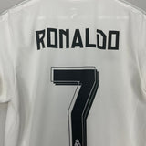 Shop 2015/16 REAL MADRID RONALDO #7 HOME SHIRT (S) ADIDAS, classic football shirts, vintage football shirts & retro soccer jerseys at Cult Kits