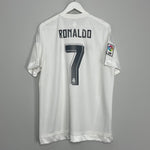 Shop 2015/16 REAL MADRID RONALDO #7 HOME SHIRT (XL) ADIDAS, classic football shirts, vintage football shirts & retro soccer jerseys at Cult Kits