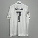 Shop 2015/16 REAL MADRID RONALDO #7 HOME SHIRT (XL) ADIDAS, classic football shirts, vintage football shirts & retro soccer jerseys at Cult Kits