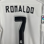Shop 2015/16 REAL MADRID RONALDO #7 L/S HOME SHIRT (L) ADIDAS, classic football shirts, vintage football shirts & retro soccer jerseys at Cult Kits
