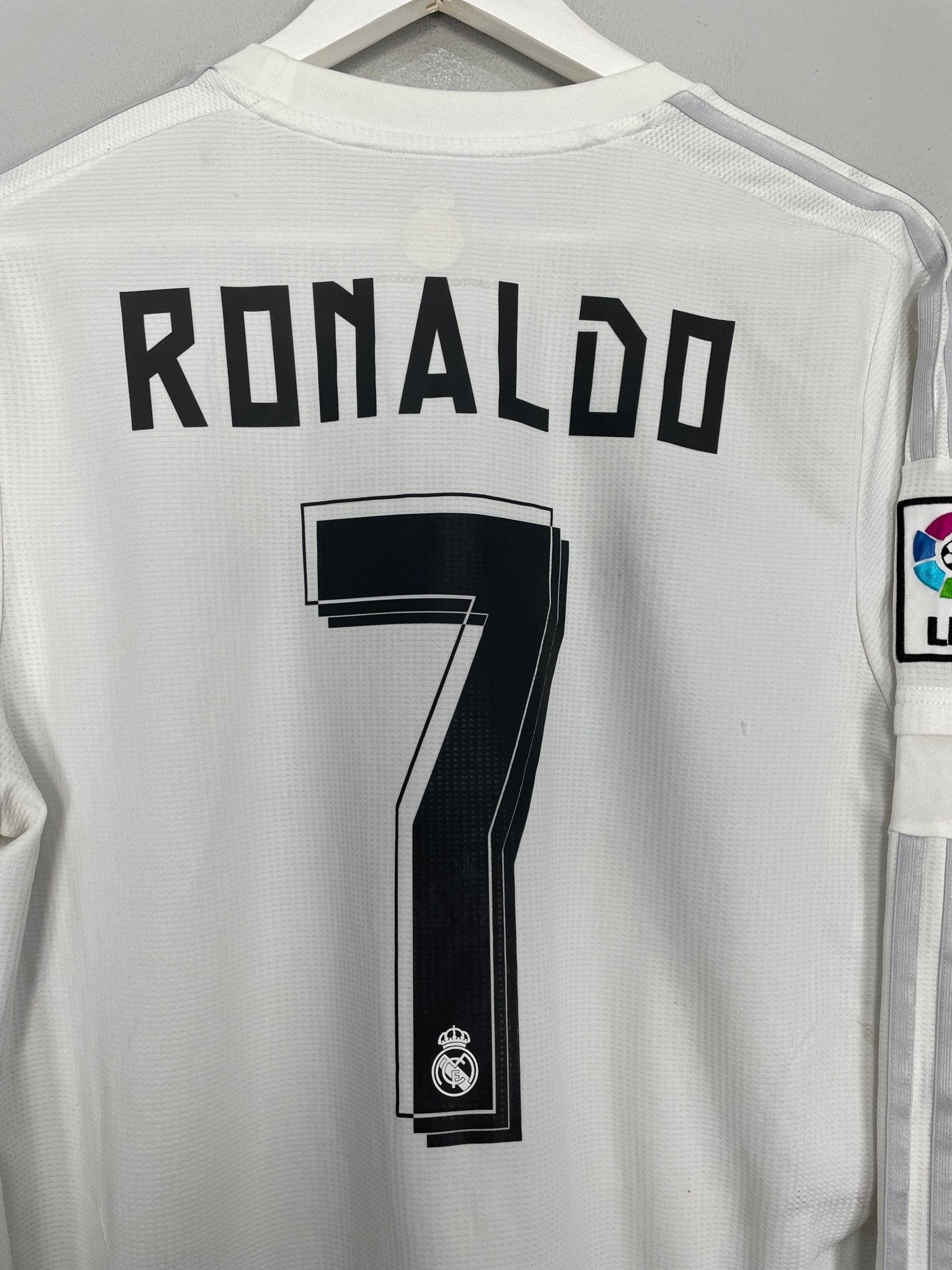 Shop 2015/16 REAL MADRID RONALDO #7 L/S HOME SHIRT (L) ADIDAS, classic football shirts, vintage football shirts & retro soccer jerseys at Cult Kits