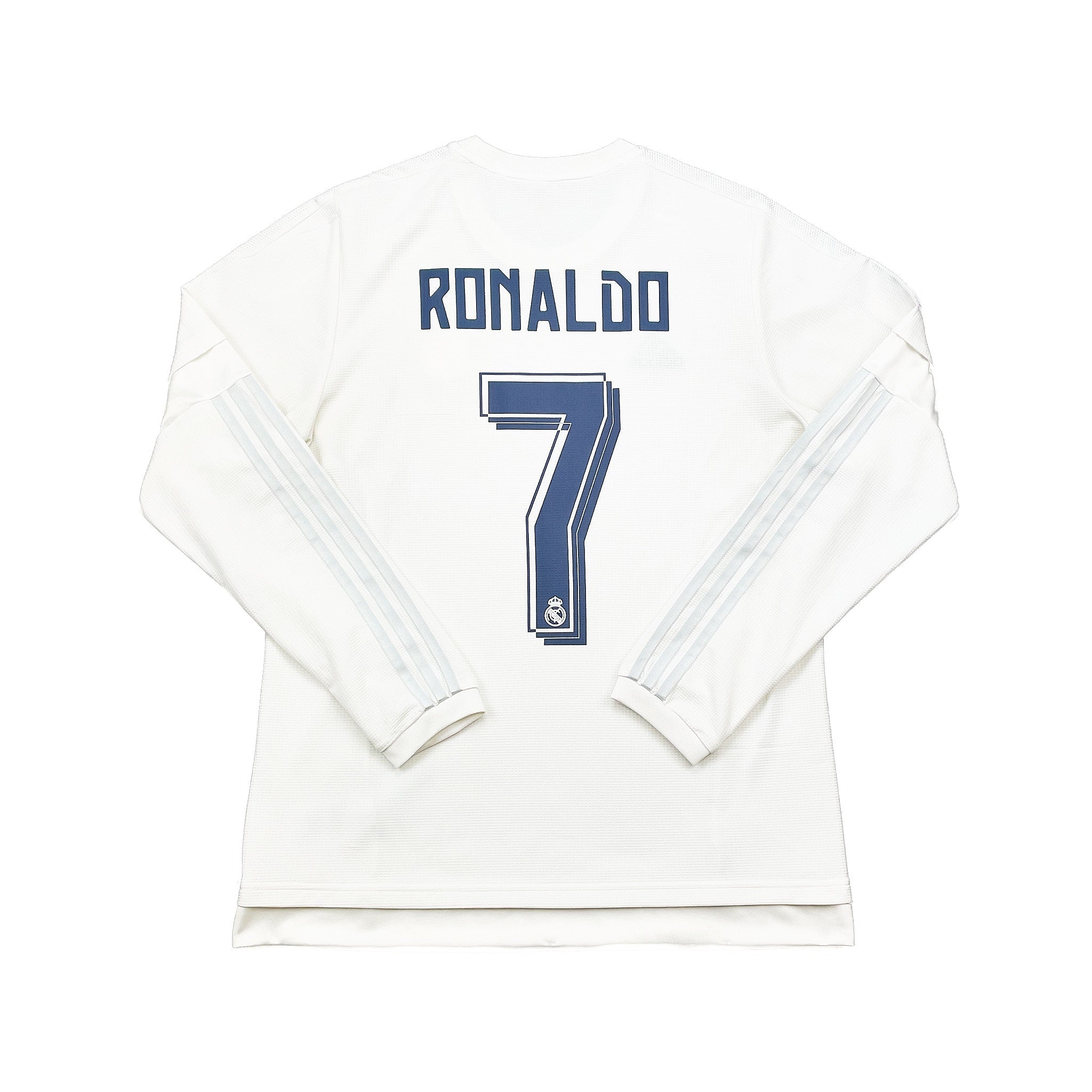 Buy 2015/16 Real Madrid Ronaldo 7 L/S Home Shirt (L) Adidas ~ Free worldwide shipping available ~ Authentic Vintage Football Shirts from Cult Kits