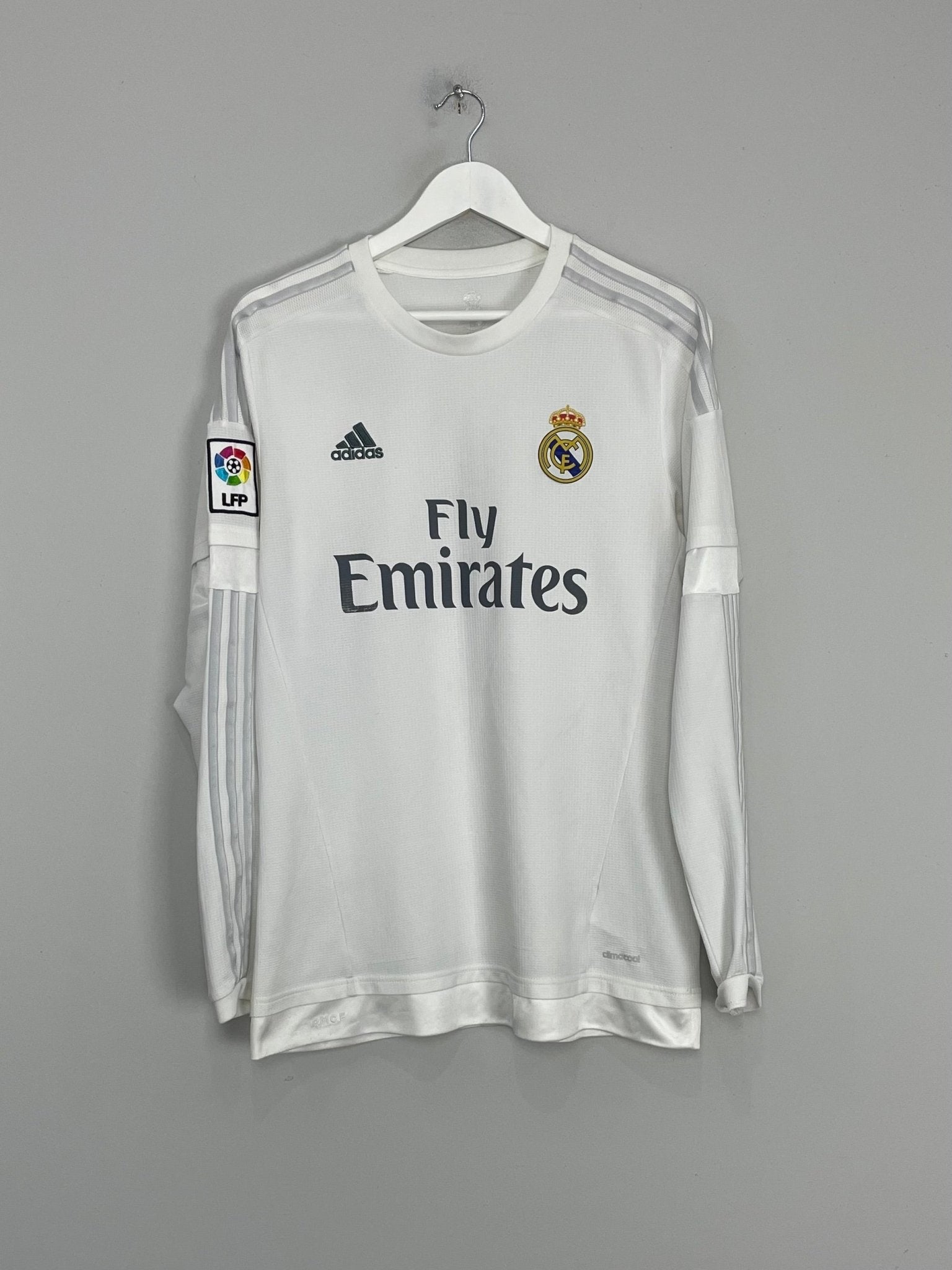 Shop 2015/16 REAL MADRID RONALDO #7 L/S HOME SHIRT (L) ADIDAS, classic football shirts, vintage football shirts & retro soccer jerseys at Cult Kits