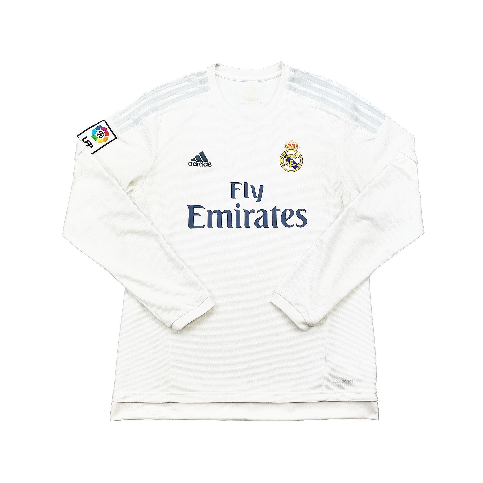 Buy 2015/16 Real Madrid Ronaldo 7 L/S Home Shirt (L) Adidas ~ Free worldwide shipping available ~ Authentic Vintage Football Shirts from Cult Kits