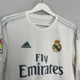 Shop 2015/16 REAL MADRID RONALDO #7 L/S HOME SHIRT (M) ADIDAS, classic football shirts, vintage football shirts & retro soccer jerseys at Cult Kits