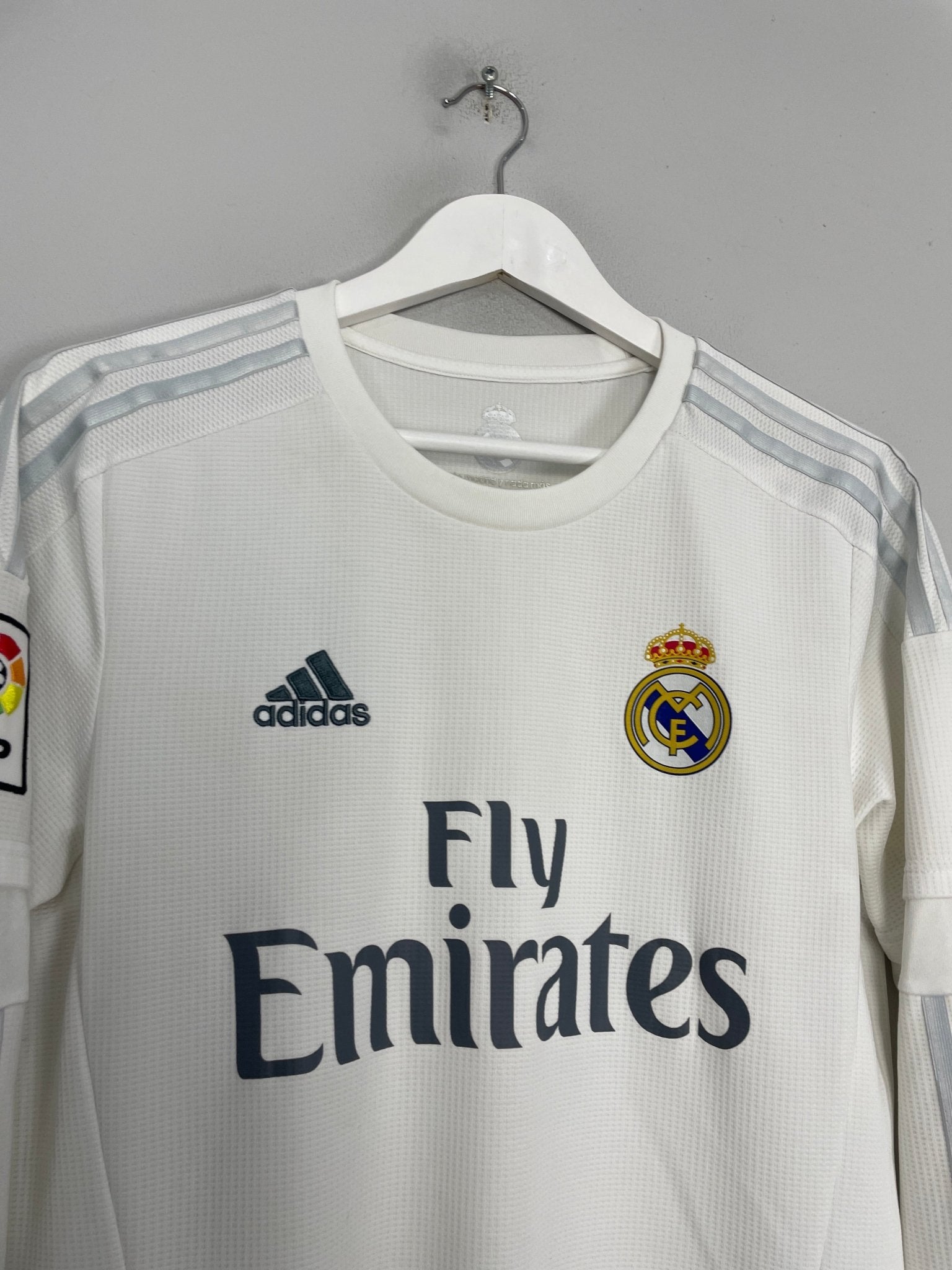 Shop 2015/16 REAL MADRID RONALDO #7 L/S HOME SHIRT (M) ADIDAS, classic football shirts, vintage football shirts & retro soccer jerseys at Cult Kits