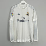 Shop 2015/16 REAL MADRID RONALDO #7 L/S HOME SHIRT (M) ADIDAS, classic football shirts, vintage football shirts & retro soccer jerseys at Cult Kits