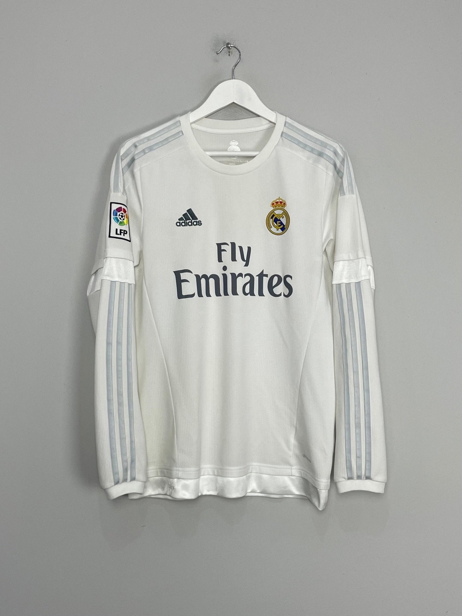 Shop 2015/16 REAL MADRID RONALDO #7 L/S HOME SHIRT (M) ADIDAS, classic football shirts, vintage football shirts & retro soccer jerseys at Cult Kits