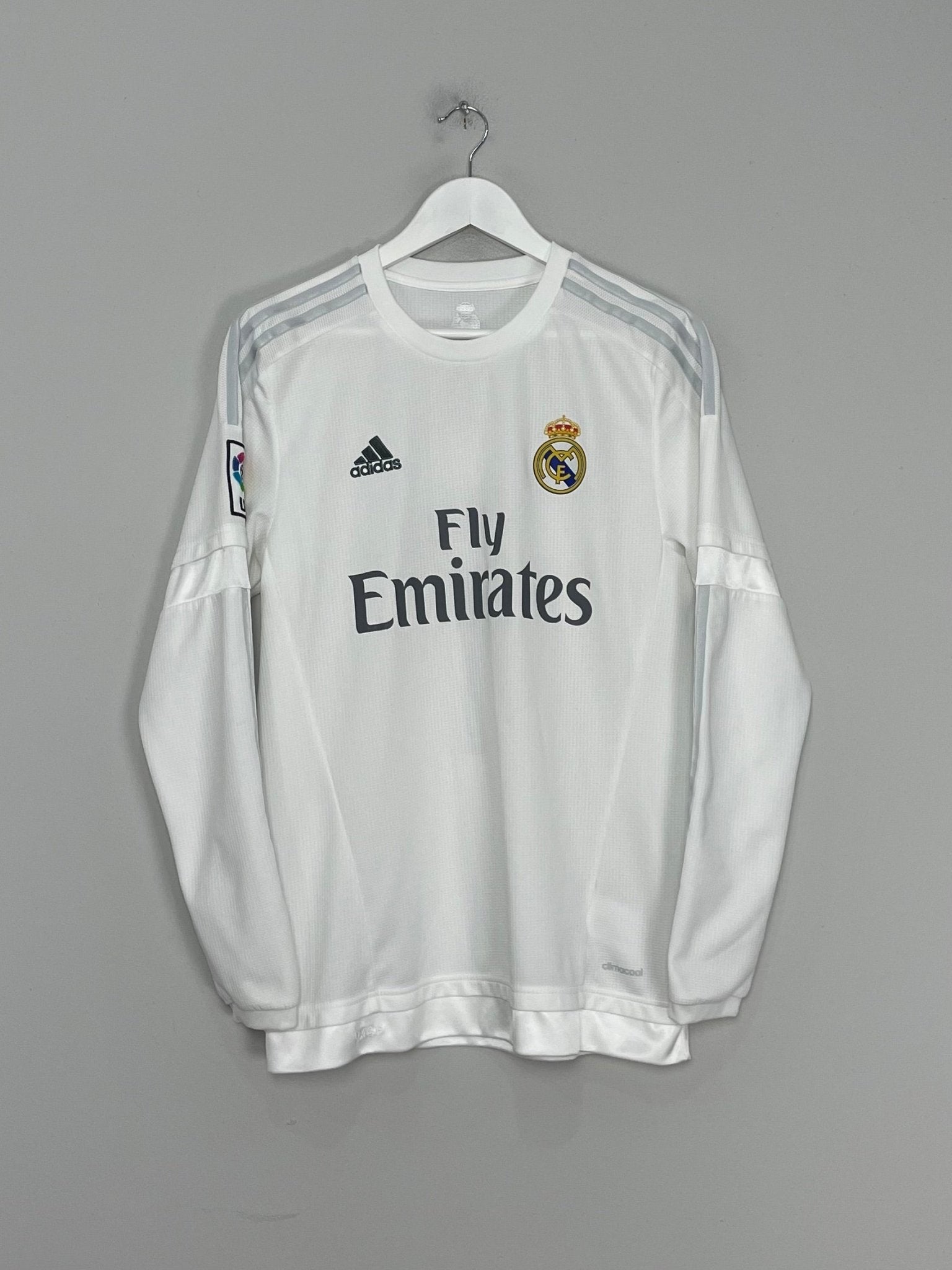 Shop 2015/16 REAL MADRID RONALDO #7 L/S HOME SHIRT (M) ADIDAS, classic football shirts, vintage football shirts & retro soccer jerseys at Cult Kits