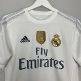 Shop 2015/16 REAL MADRID ZIDANE #5 C/L HOME SHIRT (S) ADIDAS, classic football shirts, vintage football shirts & retro soccer jerseys at Cult Kits