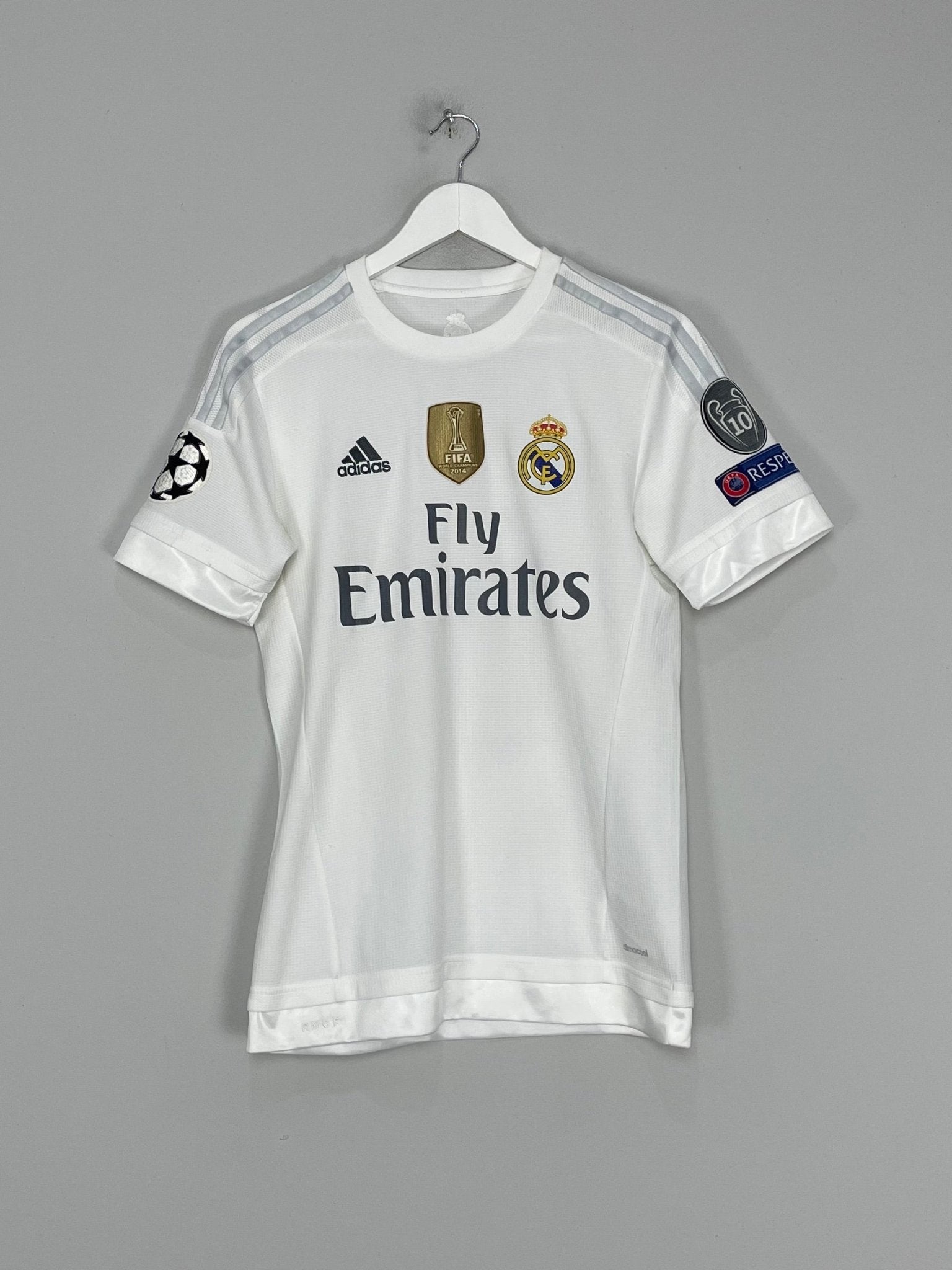 Shop 2015/16 REAL MADRID ZIDANE #5 C/L HOME SHIRT (S) ADIDAS, classic football shirts, vintage football shirts & retro soccer jerseys at Cult Kits