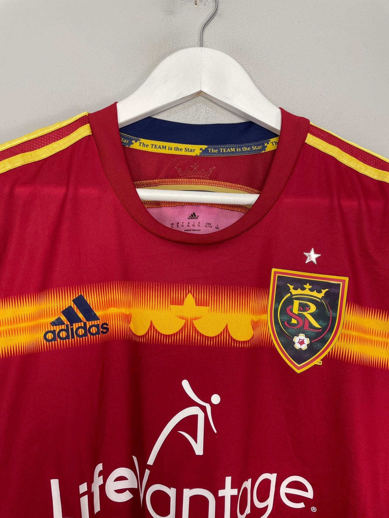 Shop 2015/16 REAL SALT LAKE *PLAYER ISSUE* HOME SHIRT (XL) ADIDAS, classic football shirts, vintage football shirts & retro soccer jerseys at Cult Kits
