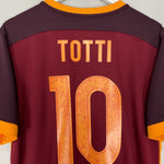 Shop 2015/16 ROMA TOTTI #10 HOME SHIRT (L) NIKE, classic football shirts, vintage football shirts & retro soccer jerseys at Cult Kits