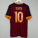 Shop 2015/16 ROMA TOTTI #10 HOME SHIRT (L) NIKE, classic football shirts, vintage football shirts & retro soccer jerseys at Cult Kits