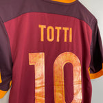 Shop 2015/16 ROMA TOTTI #10 HOME SHIRT (S) NIKE, classic football shirts, vintage football shirts & retro soccer jerseys at Cult Kits
