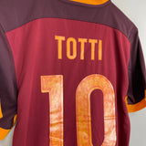 Shop 2015/16 ROMA TOTTI #10 HOME SHIRT (S) NIKE, classic football shirts, vintage football shirts & retro soccer jerseys at Cult Kits