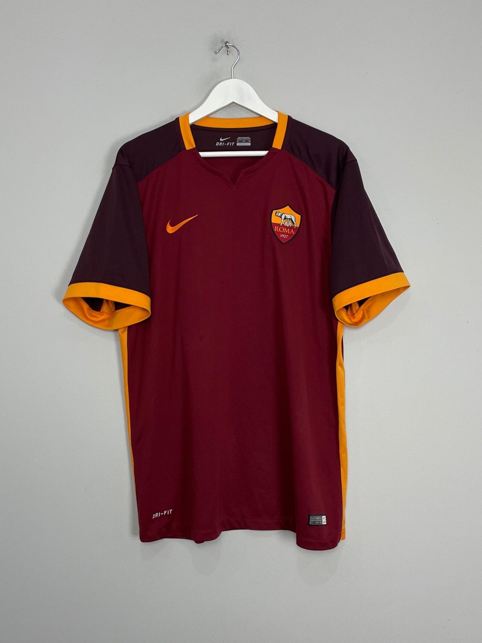 Shop 2015/16 ROMA TOTTI #10 HOME SHIRT (XL) NIKE, classic football shirts, vintage football shirts & retro soccer jerseys at Cult Kits