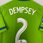 Shop 2015/16 SEATTLE SOUNDERS DEMPSEY #2 HOME SHIRT (M) ADIDAS, classic football shirts, vintage football shirts & retro soccer jerseys at Cult Kits