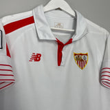 Shop 2015/16 SEVILLA HOME SHIRT (M) NEW BALANCE, classic football shirts, vintage football shirts & retro soccer jerseys at Cult Kits