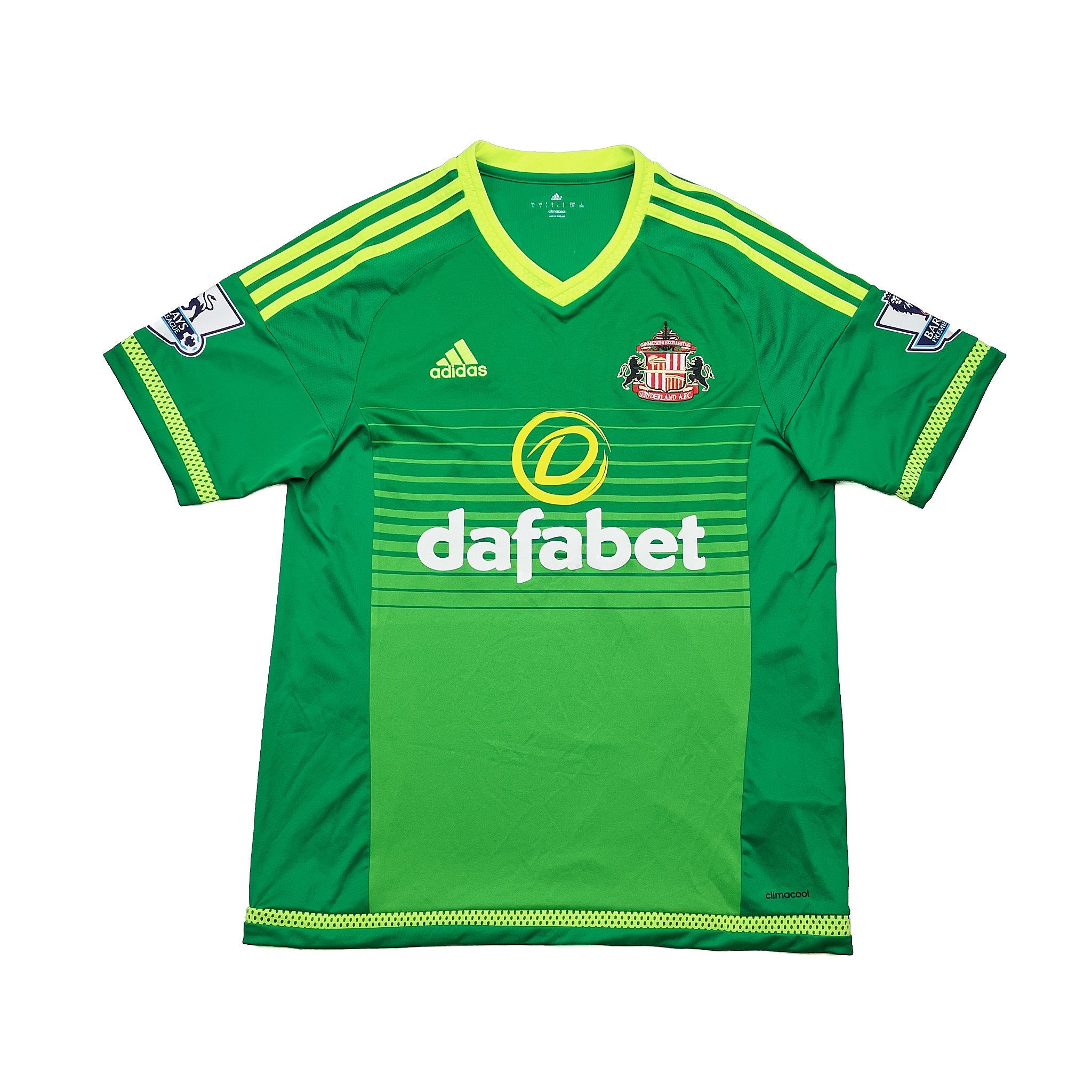 Buy 2015/16 Sunderland O'Shea 16 *Match Issue + Signed* Away Shirt (L) Adidas ~ Free worldwide shipping ~ Authentic Vintage Football Shirts from Cult Kits