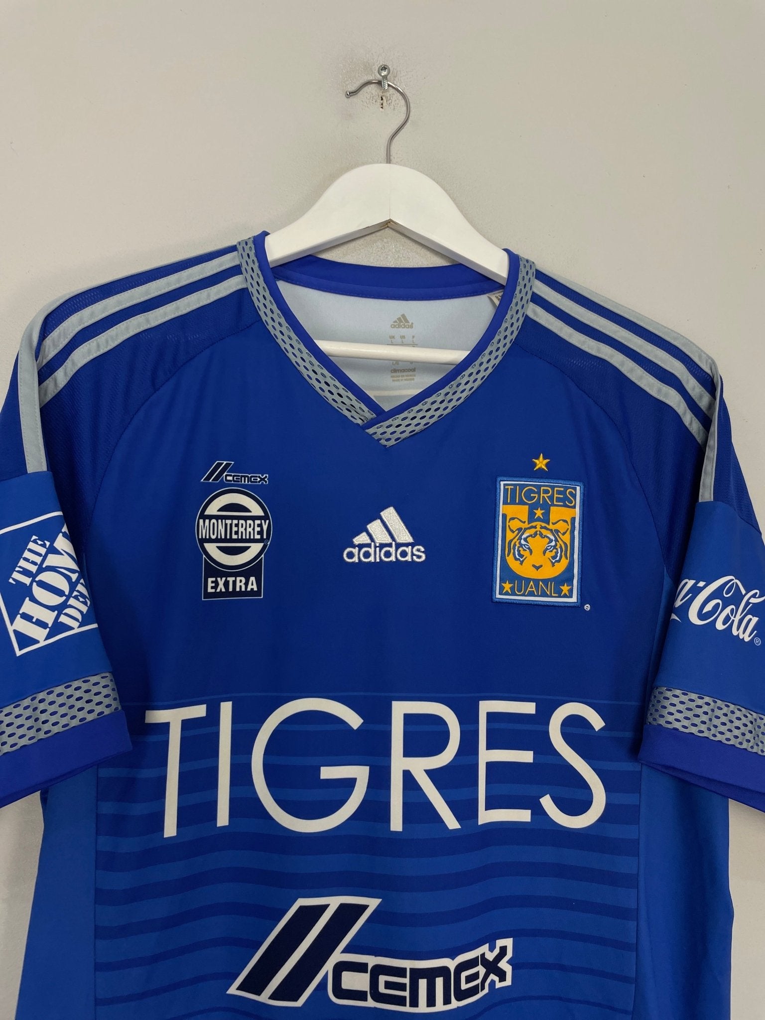 Shop 2015/16 TIGRES AWAY SHIRT (L) ADIDAS, classic football shirts, vintage football shirts & retro soccer jerseys at Cult Kits