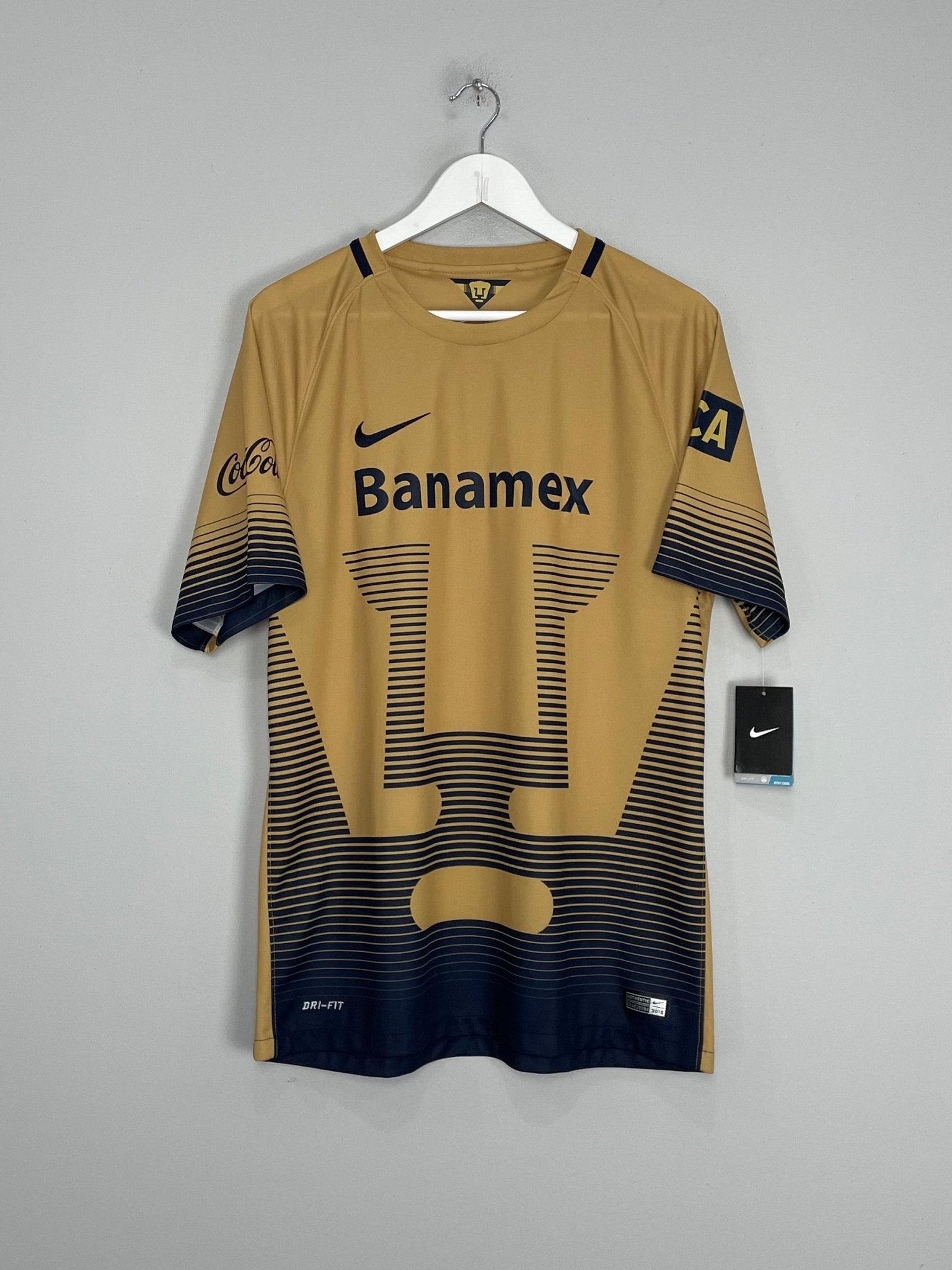 Shop 2015/16 UNAM PUMAS *BNWT* HOME SHIRT (L) NIKE, classic football shirts, vintage football shirts & retro soccer jerseys at Cult Kits