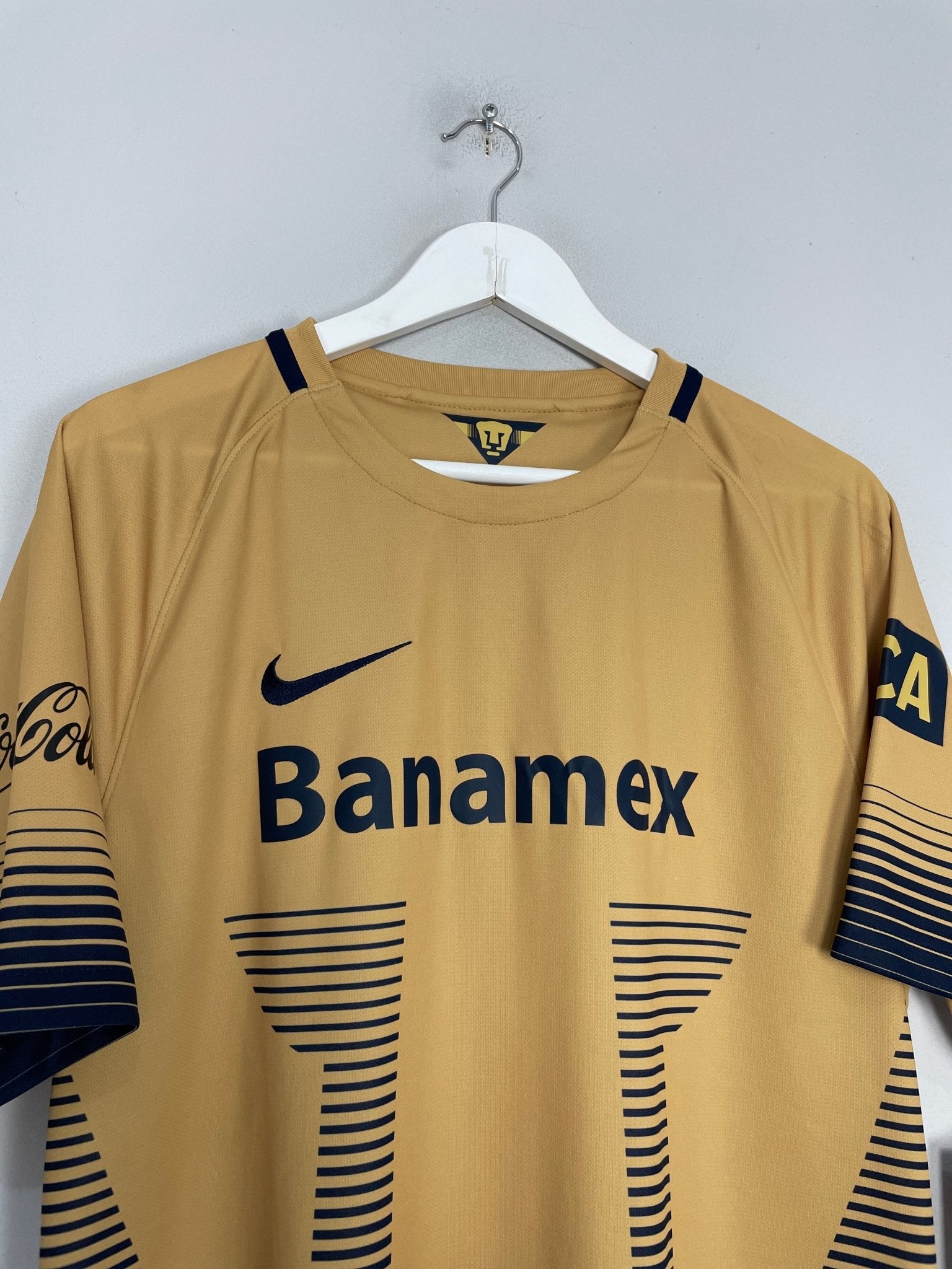 Shop 2015/16 UNAM PUMAS *BNWT* HOME SHIRT (L) NIKE, classic football shirts, vintage football shirts & retro soccer jerseys at Cult Kits