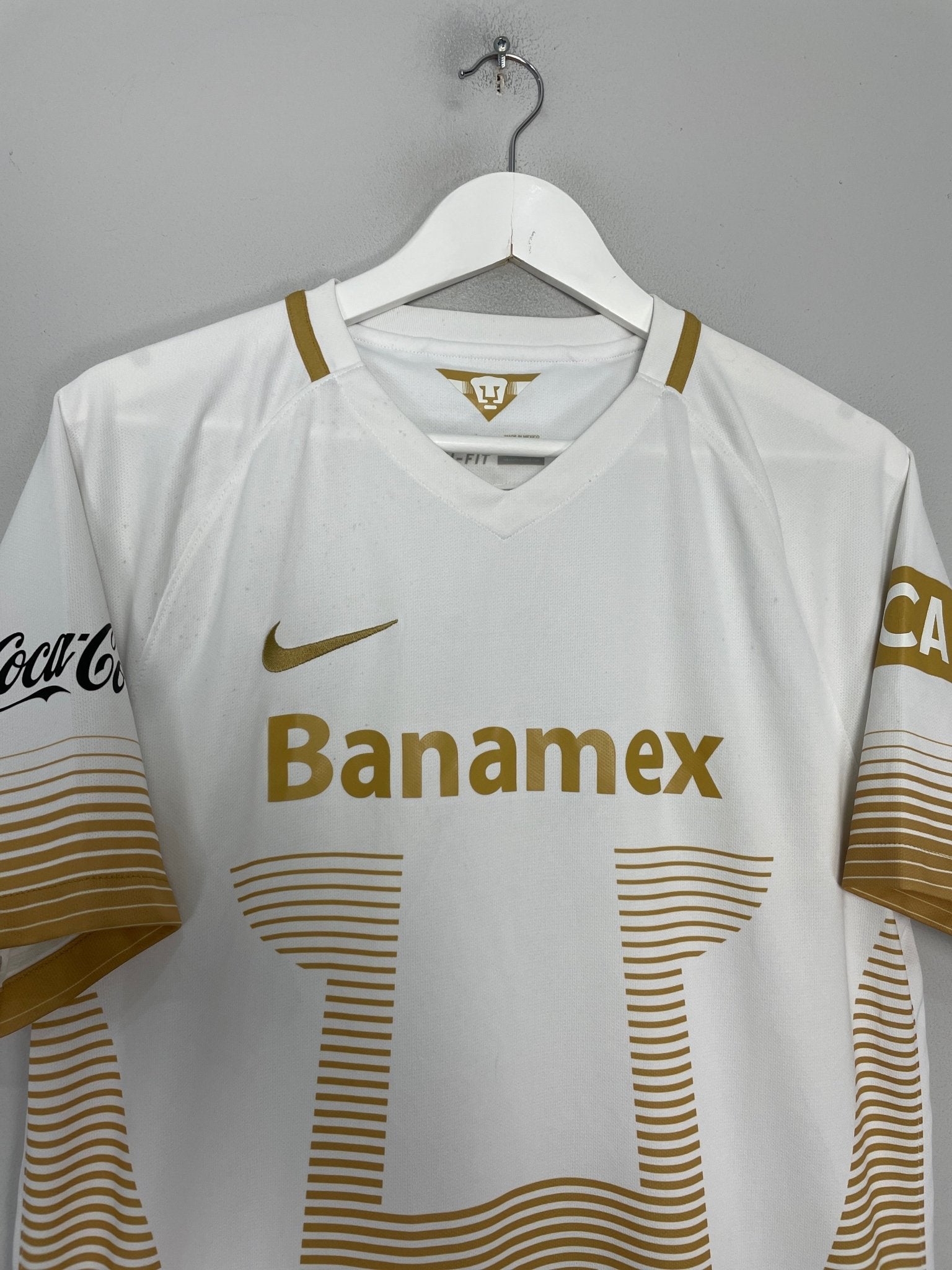 Shop 2015/16 UNAM PUMAS HOME SHIRT (L) NIKE, classic football shirts, vintage football shirts & retro soccer jerseys at Cult Kits
