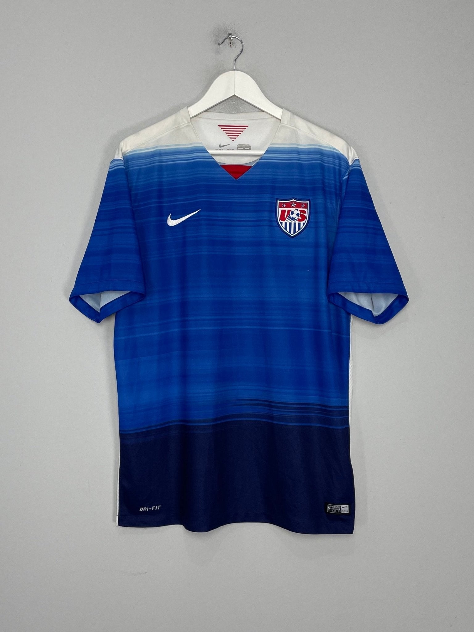 Shop 2015/16 USA AWAY SHIRT (XL) NIKE, classic football shirts, vintage football shirts & retro soccer jerseys at Cult Kits