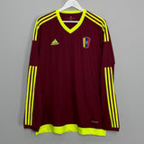Shop 2015/16 VENEZUELA L/S HOME SHIRT (XL) ADIDAS, classic football shirts, vintage football shirts & retro soccer jerseys at Cult Kits