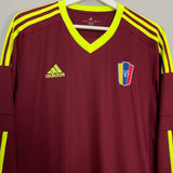 Shop 2015/16 VENEZUELA L/S HOME SHIRT (XL) ADIDAS, classic football shirts, vintage football shirts & retro soccer jerseys at Cult Kits