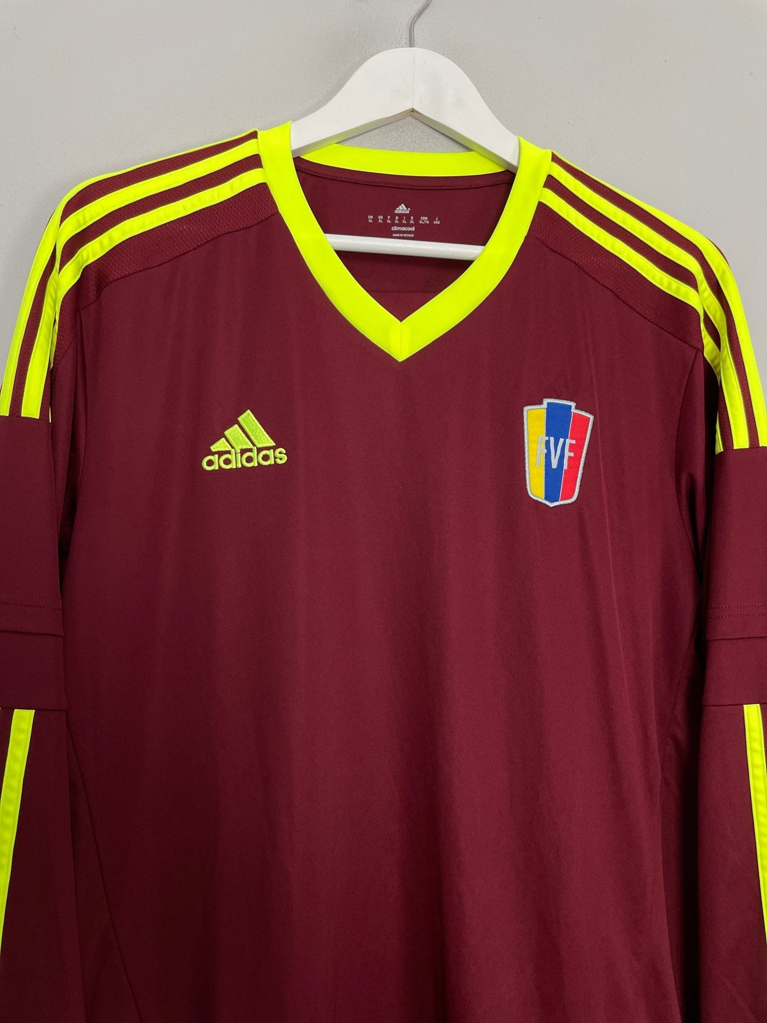 Shop 2015/16 VENEZUELA L/S HOME SHIRT (XL) ADIDAS, classic football shirts, vintage football shirts & retro soccer jerseys at Cult Kits