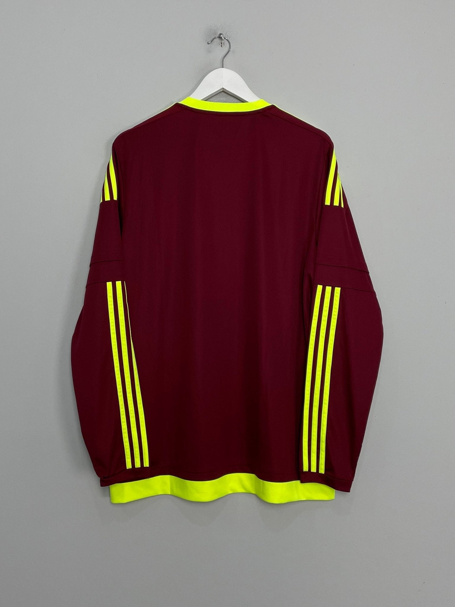 Shop 2015/16 VENEZUELA L/S HOME SHIRT (XL) ADIDAS, classic football shirts, vintage football shirts & retro soccer jerseys at Cult Kits