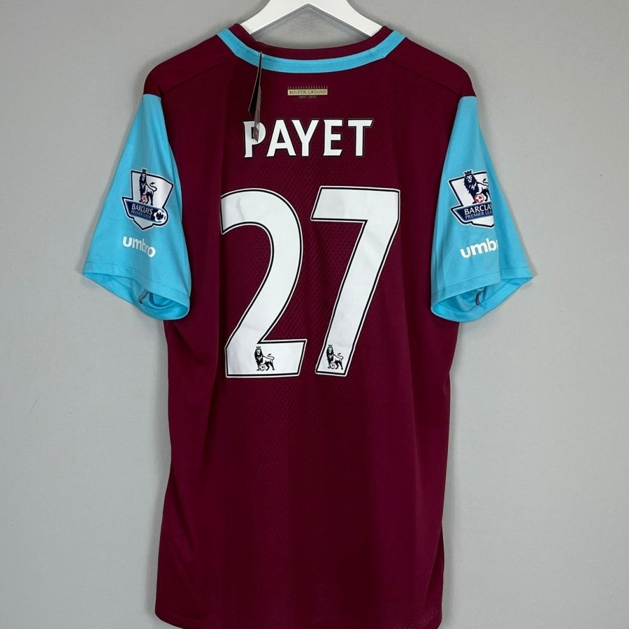 2015/16 WEST HAM PAYET 27 *BNWT* HOME SHIRT (XL) UMBRO - Cult Kits - XL - Buy Vintage Football Shirts, Authentic Retro Football Shirts For Sale, Classic Football Shirts & Soccer Jersey