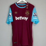 2015/16 WEST HAM PAYET 27 *BNWT* HOME SHIRT (XL) UMBRO - Cult Kits - XL - Buy Vintage Football Shirts, Authentic Retro Football Shirts For Sale, Classic Football Shirts & Soccer Jersey