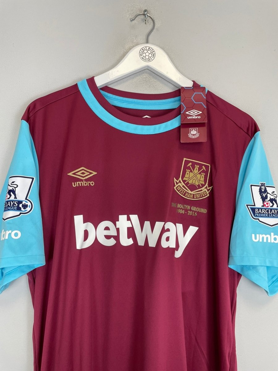 2015/16 WEST HAM PAYET 27 *BNWT* HOME SHIRT (XL) UMBRO - Cult Kits - XL - Buy Vintage Football Shirts, Authentic Retro Football Shirts For Sale, Classic Football Shirts & Soccer Jersey