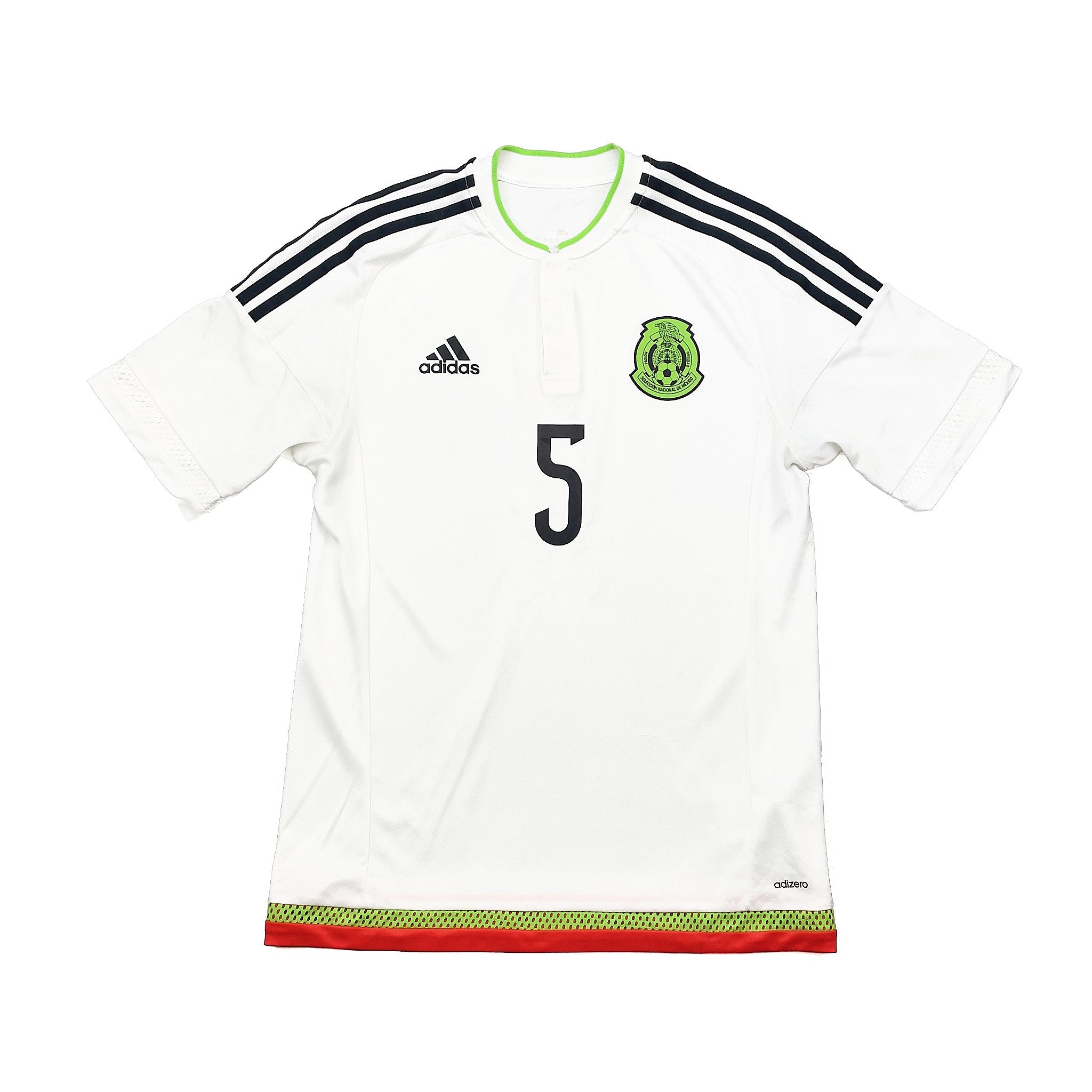 Buy 2015/17 Mexico D.Reyes 5 *Player Issue* Away Shirt (M) Adidas ~ Free worldwide shipping available ~ Authentic Vintage Football Shirts from Cult Kits