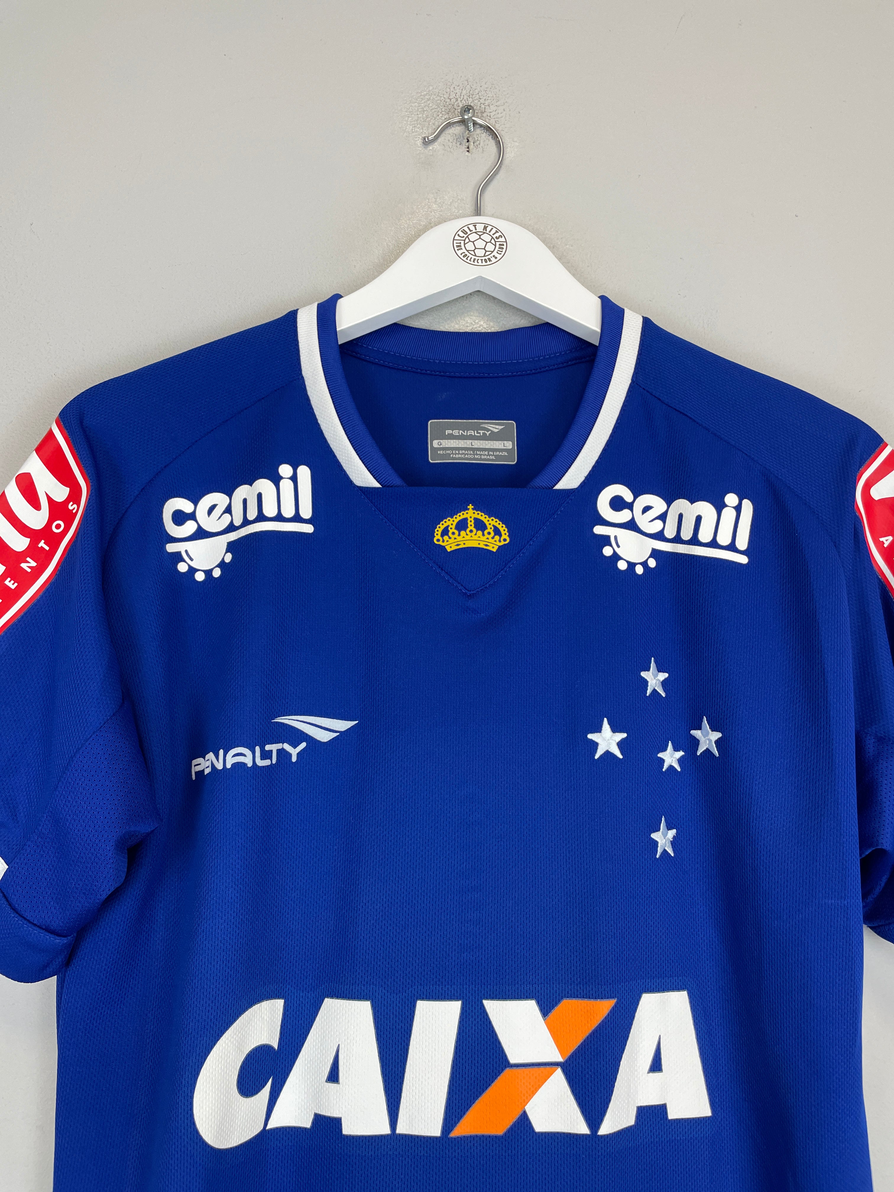 Shop 2015 CRUZEIRO #9 HOME SHIRT (L) PENALTY, classic football shirts, vintage football shirts & retro soccer jerseys at Cult Kits