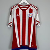 Shop 2015 PARAGUAY COPA AMERICA HOME SHIRT (L) ADIDAS, classic football shirts, vintage football shirts & retro soccer jerseys at Cult Kits