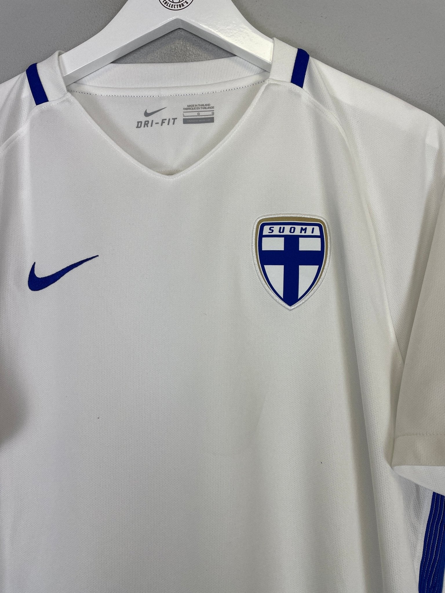 Shop 2016 FINLAND HOME SHIRT (L) NIKE, classic football shirts, vintage football shirts & retro soccer jerseys at Cult Kits