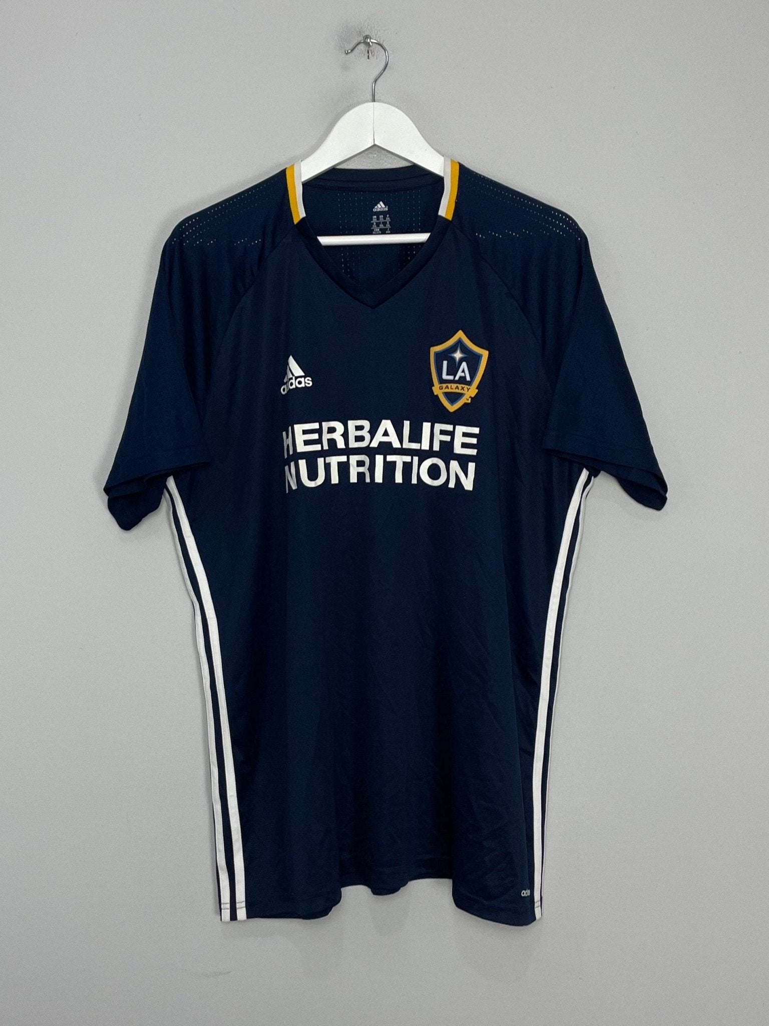 Shop 2016 LA GALAXY TRAINING SHIRT (XXL) ADIDAS, classic football shirts, vintage football shirts & retro soccer jerseys at Cult Kits