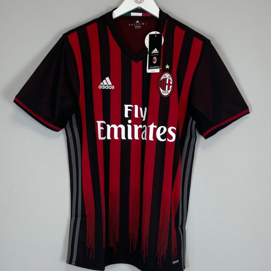 2016/17 AC MILAN *BNWT* HOME SHIRT (M) ADIDAS - Cult Kits - Medium - Buy Vintage Football Shirts, Authentic Retro Football Shirts For Sale, Classic Football Shirts & Soccer Jersey
