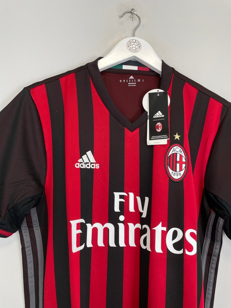 2016/17 AC MILAN *BNWT* HOME SHIRT (M) ADIDAS - Cult Kits - Medium - Buy Vintage Football Shirts, Authentic Retro Football Shirts For Sale, Classic Football Shirts & Soccer Jersey